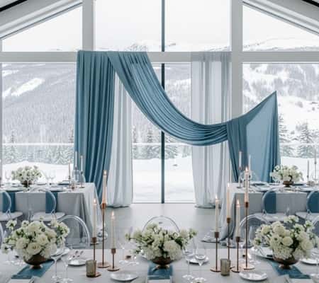 12. Arctic Blue, Linen White & Bronze