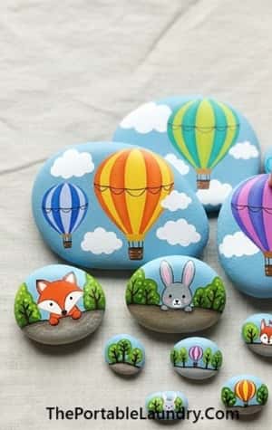12. Balloon Festival-Inspired Story Stones