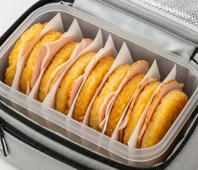 12. Bariatric Cheese Crisp Stacks