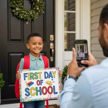 12. First-Day-of-School Photo Prop Boards