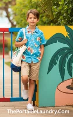 12. Tropical Boy in Beachy Blues