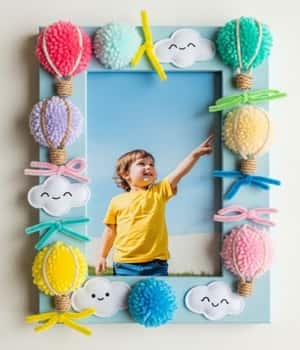 13. Balloon Festival Photo Frame Keepsake