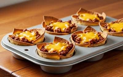 13. Beef & Cheese-Stuffed Tortilla Cups