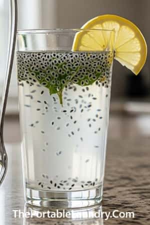 13. Coconut Basil Seed Glow Tonic