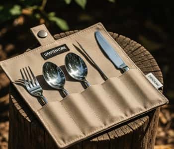 13. Fold-Up Campfire Utensil Roll