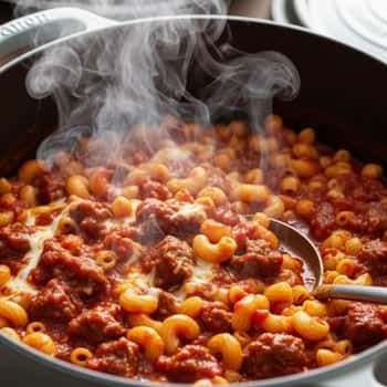 14. One-Pot Beef Macaroni