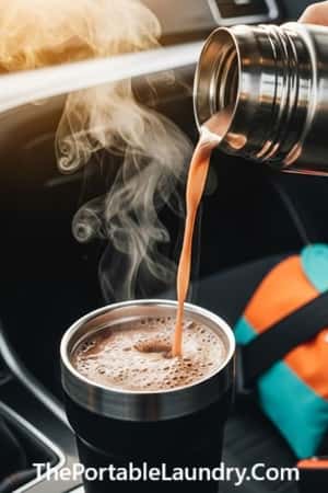 14. Protein Hot Chocolate in a Thermos