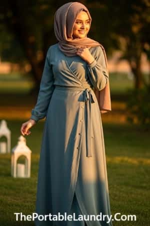 14. Wrap Dress with Snap Buttons + Undersleeves