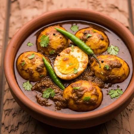 15. Egg Curry with Lachha Paratha