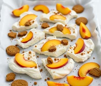 15. Ginger Peach Yogurt Bark
