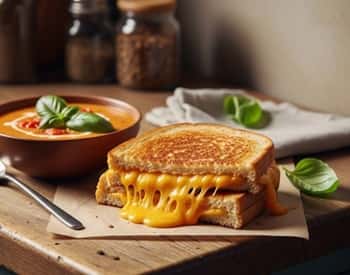 2. Classic Grilled Cheese & Tomato Bisque Combo