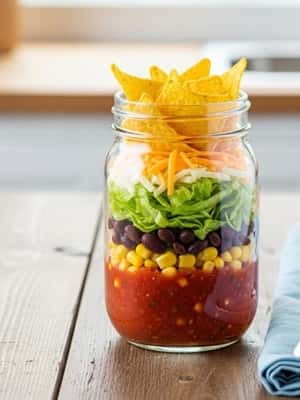2. DIY Taco Salad Jars