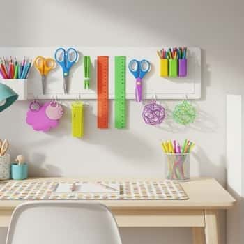 2. Magnetic Wall Strip for Supplies
