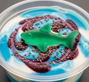 2. Ocean Blue Yogurt Swirl