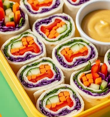 2. Rainbow Veggie Sushi Rolls
