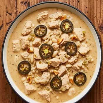 2. Roasted Corn and Garlic White Chili