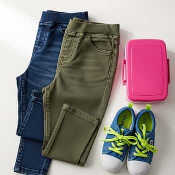 2. Stretchy Bottoms That Look Structured
