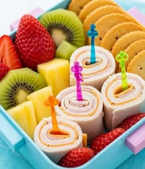 2. Turkey & Cheese Roll-Up Sticks