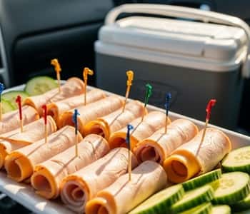 2. Turkey and Cheese Roll-Ups (No Bread Needed)
