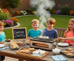 3. DIY Camping Kitchen with S’mores Station