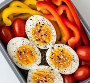 3. Hard-Boiled Eggs with Everything Bagel Dust