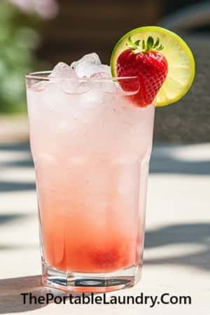 3. Strawberry Coconut Lime Fizz
