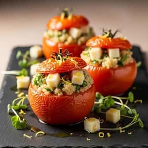 3. Stuffed Tomatoes with Herby Quinoa & Manchego