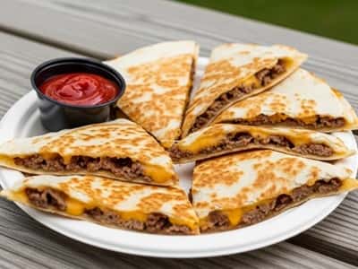 4. Cheeseburger Quesadillas