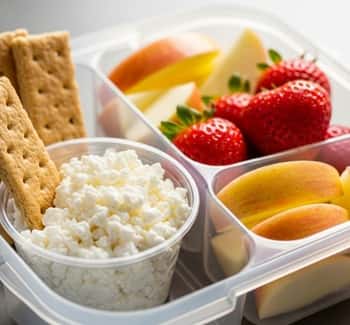 4. Cottage Cheese + Fruit Dippers