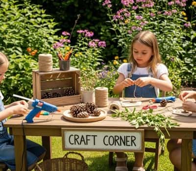 4. Nature-Inspired Craft Corner