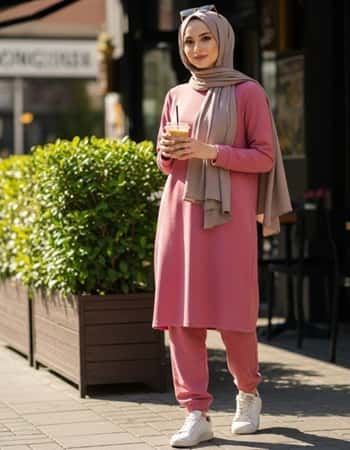 4. Sporty-Chic Tunic + Jogger Set
