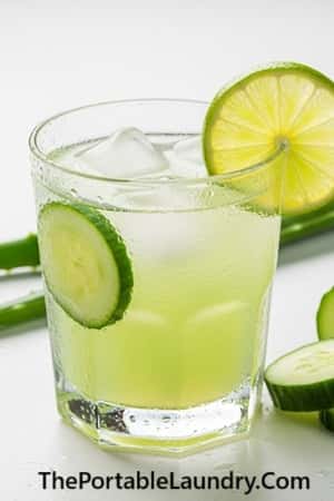 5. Aloe Vera Cucumber Lime Refresher
