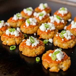 5. Buffalo Blue Cheese Smash Tots