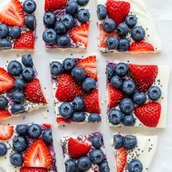 5. Frozen Yogurt Bark Squares