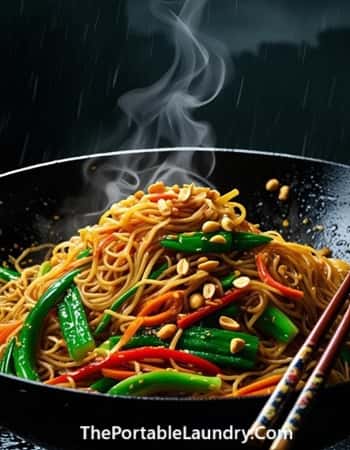 5. Ginger-Soy Stir-Fry Noodles with Crunchy Peanuts