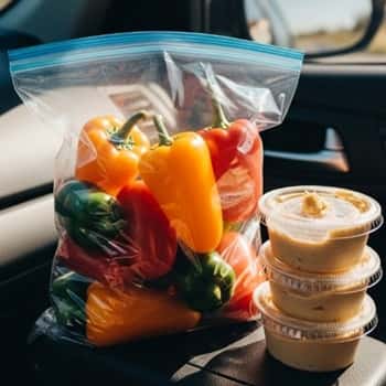 5. Hummus + Mini Bell Peppers