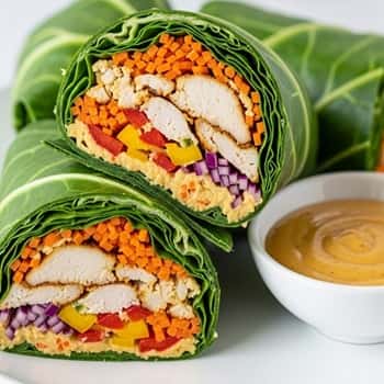 5. Rotisserie Chicken Collard Wraps