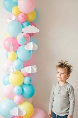 6. Balloon Garland Wall Hanging