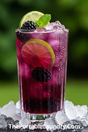 6. Blackberry Lime Vodka Spritz