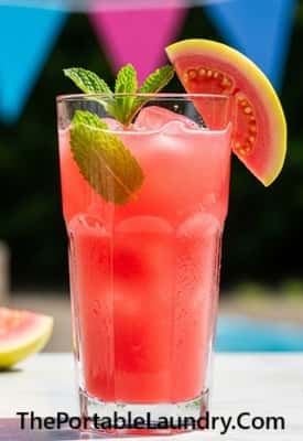 6. Guava & Mint Rum Refresher