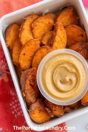 6. Sweet Potato with Sunflower Dip