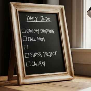 7. Chalkboard To-Do Frame