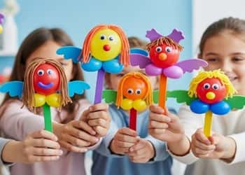 7. DIY Floating Balloon Puppets
