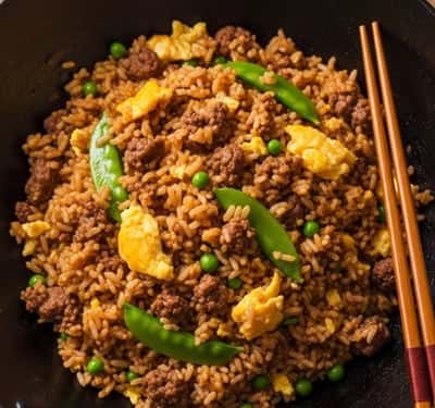 7. Ground Beef Fried Rice