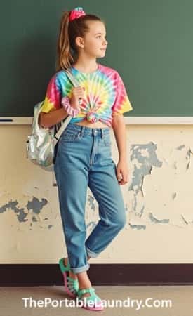 7. Retro 90s Girl Look