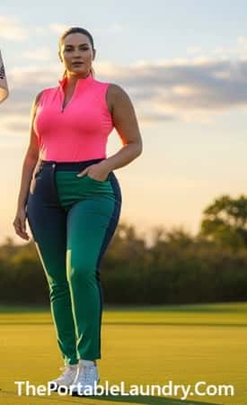 7. Two-Tone Slim Fit Pants + Sleeveless Quarter Zip