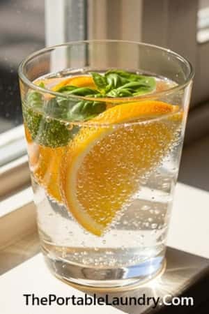 8. Citrus Basil Infused Sparkling Water