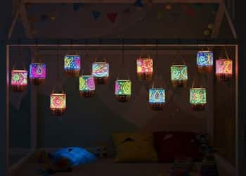 8. Glow-in-the-Dark Paper Lantern Balloons