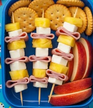 8. Ham & Pineapple Skewers