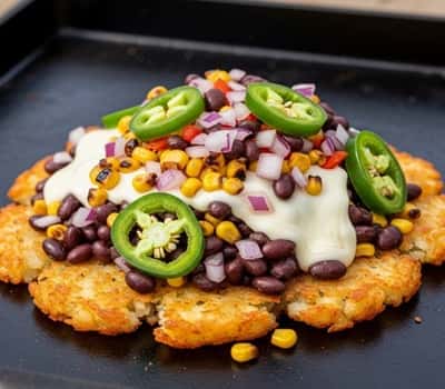 8. Tex-Mex Fiesta Smash with Black Beans & Corn